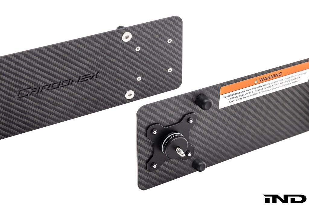 Carbonex BMW Magnetic Rear License Plate Mount - Euro Plate