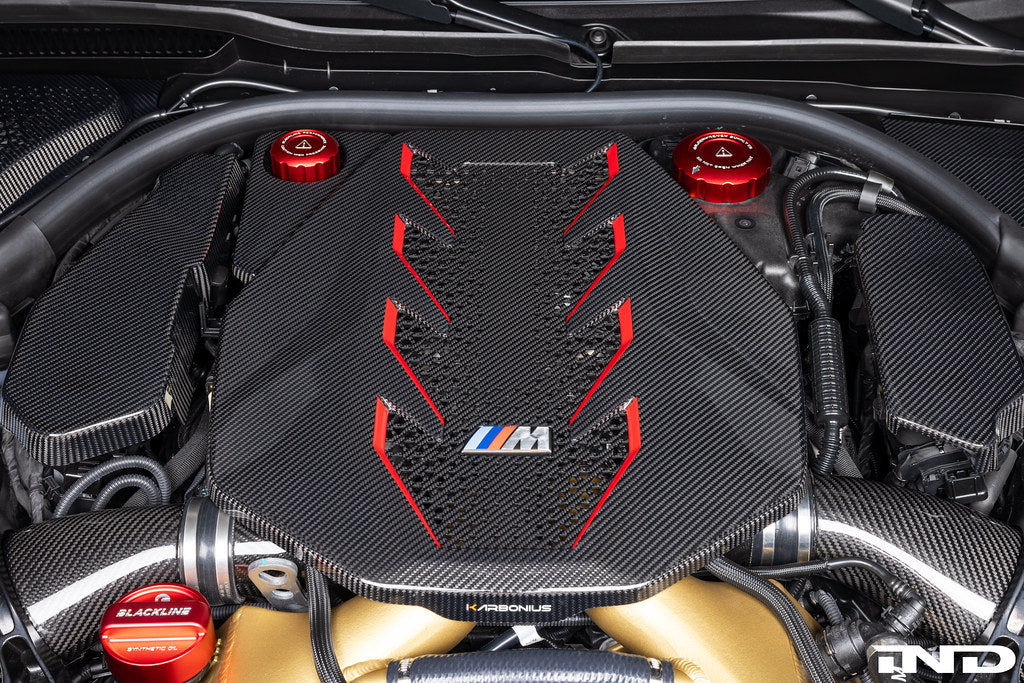 Karbonius G90 / G99 M5 Carbon Fiber Engine Cover - Vented