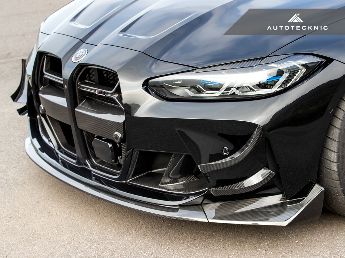 Autotecknic Gt4 Dry Carbon Bumper Canard Set - BMW G80 M3 G82 M4