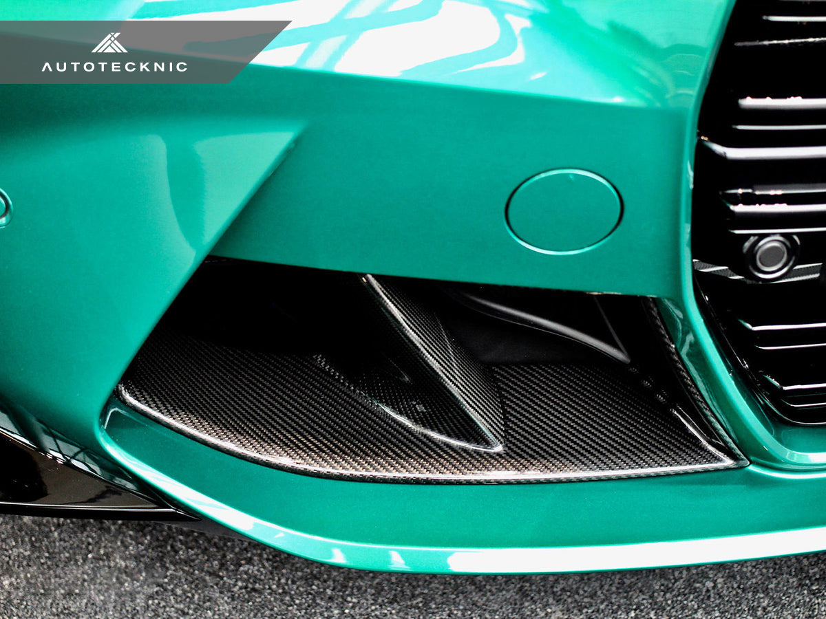 Autotecknic Dry Carbon Lower Front Bumper Vent Set - BMW G80 M3 G82 G83 M4