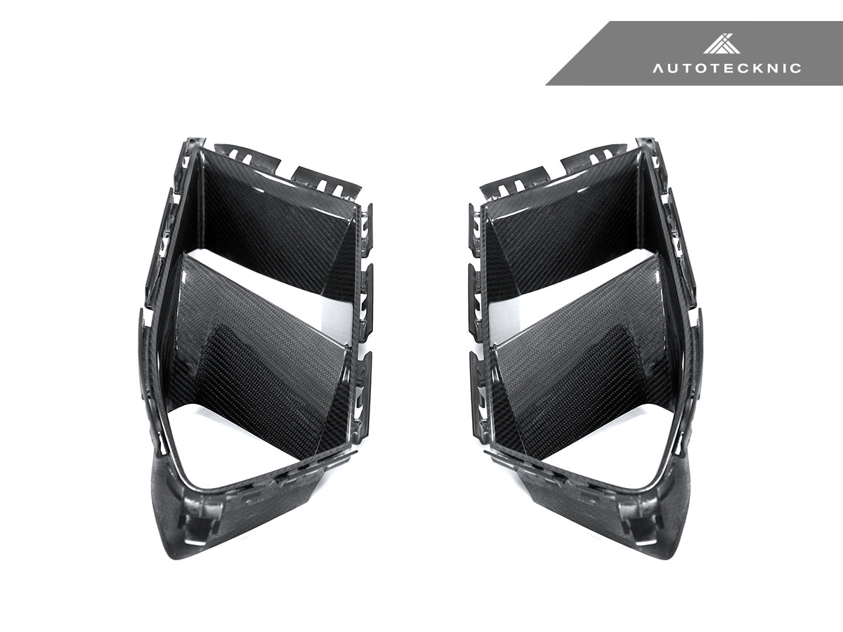 Autotecknic Dry Carbon Lower Front Bumper Vent Set - BMW G80 M3 G82 G83 M4