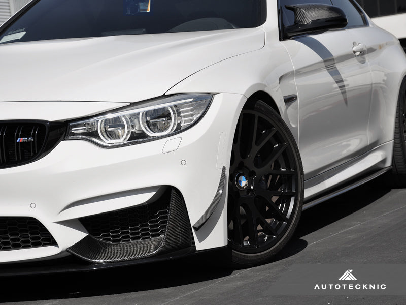 Autotecknic Front Bumper Dry Carbon Canard Set - BMW F80 M3 F82 F83 M4