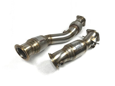Evolution Racewerks High Flow Catted Primary Downpipe Set - BMW G87 M2 G80 M3 G82 G83 M4