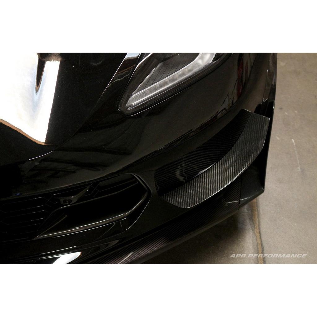 APR Performance Carbon Fiber Front Bumper Race Canards - Chevrolet Corvette C7 / C7 Z06 2014-2019