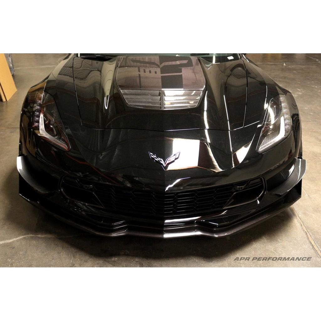APR Performance Carbon Fiber Front Bumper Race Canards - Chevrolet Corvette C7 / C7 Z06 2014-2019