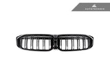 Autotecknic Painted Glazing Black Dual-Slat Front Grille - BMW M340i