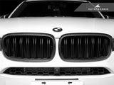 Autotecknic Dual-Slats Carbon Fiber Front Grille Set - BMW F15 X5 F85 X5M F16 X6 F86 X6M