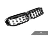 Autotecknic Painted Glazing Black Dual-Slat Front Grille - BMW M340i