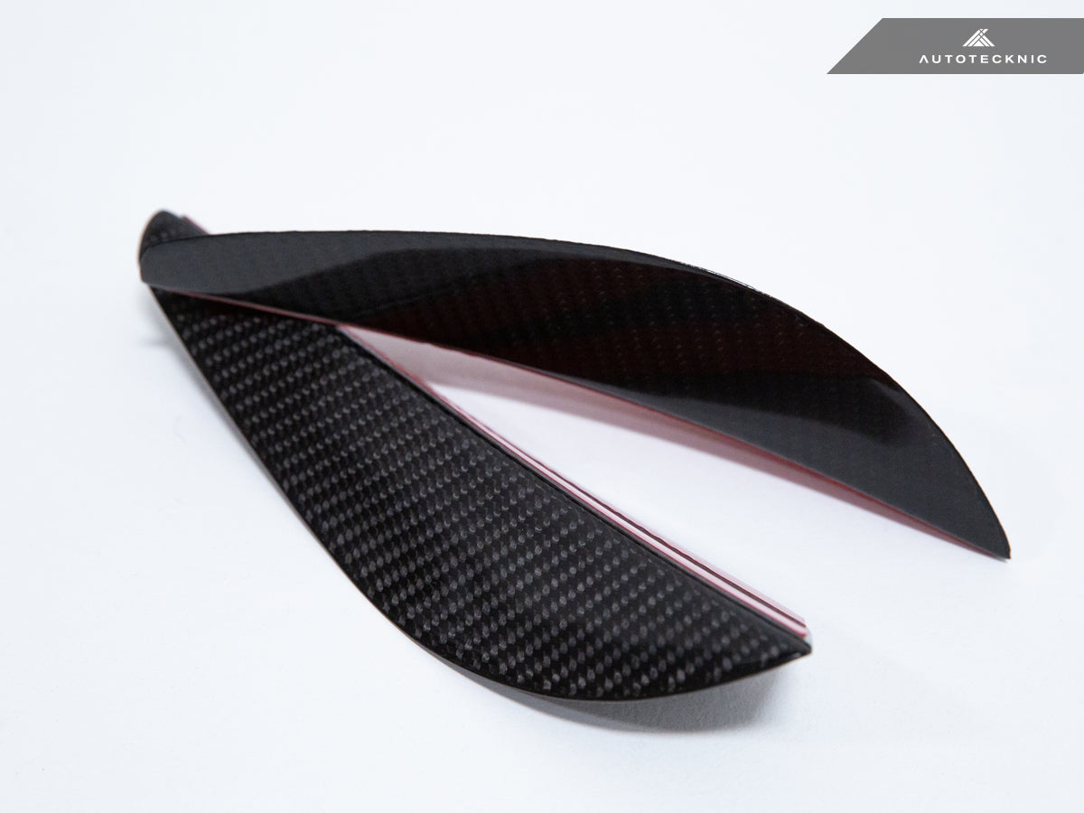 Autotecknic Front Bumper Dry Carbon Canard Set - BMW E9X M3