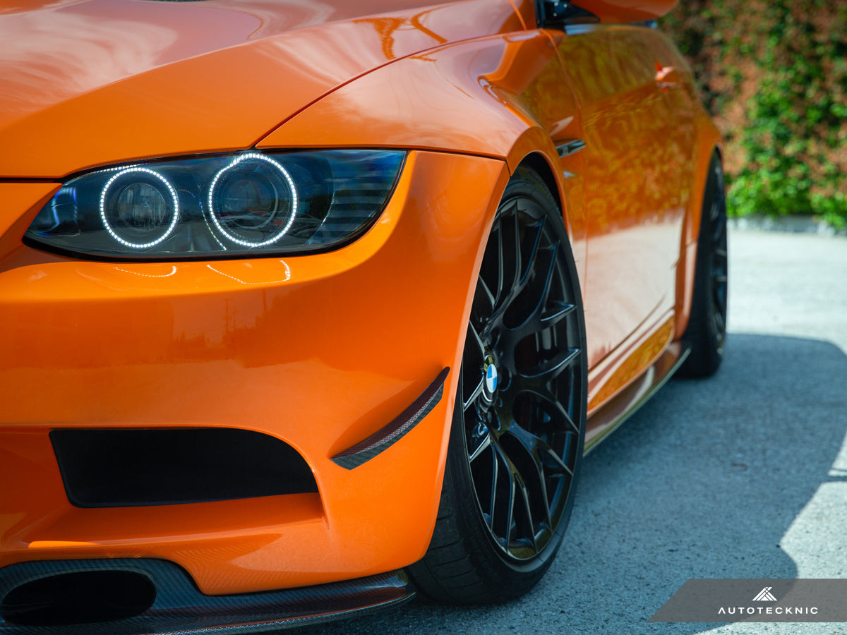 Autotecknic Front Bumper Dry Carbon Canard Set - BMW E9X M3