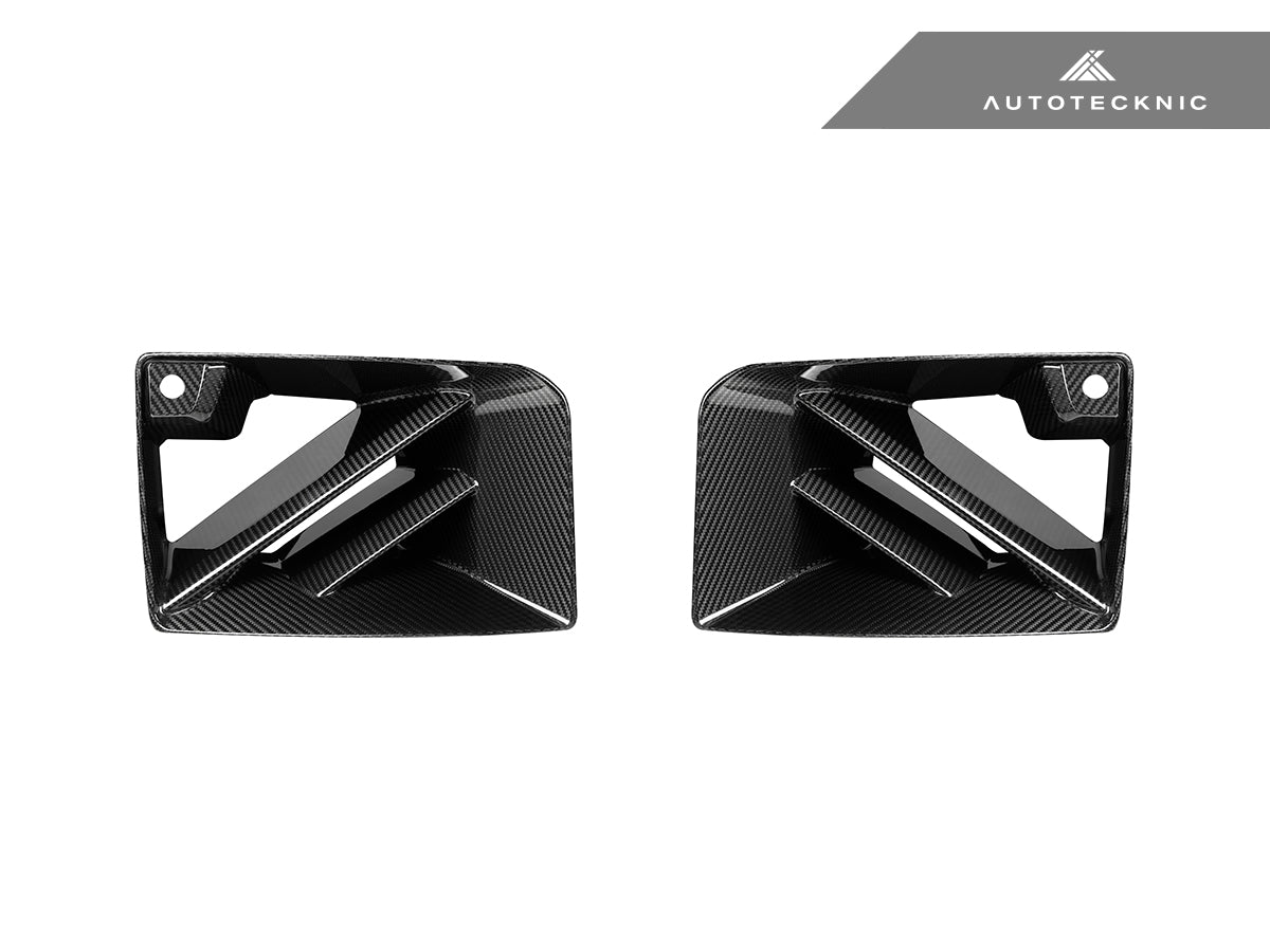 Autotecknic Dry Carbon Corsa Front Air Inlet Trim Set - BMW G87 M2