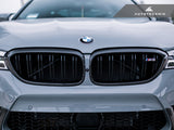 Autotecknic Carbon Fiber Front Grille Surround Set - BMW F90 M5 Pre LCI