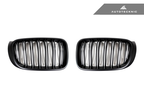 Autotecknic Dual-Slats Stealth Black Front Grille Set - BMW F15 X5 F85 X5M F16 X6 F86 X6M