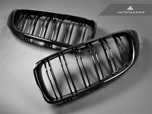 Autotecknic Dual-Slats Glazing Black Front Grille Set - BMW F80 M3 F82 M4