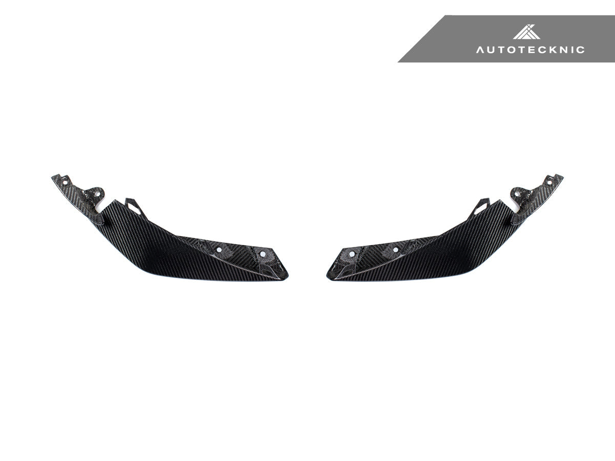 Autotecknic Dry Carbon Front Aero Splitter Set - BMW G80 M3 G82 G83 M4