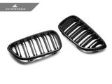 Autotecknic Dual-Slats Carbon Fiber Front Grille Set - BMW F87 M2 Pre LCI