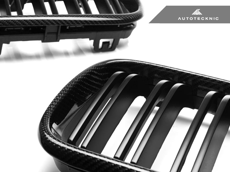 Autotecknic Dual-Slats Carbon Fiber Front Grille Set - BMW F87 M2 Pre LCI