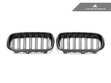 Autotecknic Dual-Slats Carbon Fiber Front Grille Set - BMW F15 X5 F85 X5M F16 X6 F86 X6M