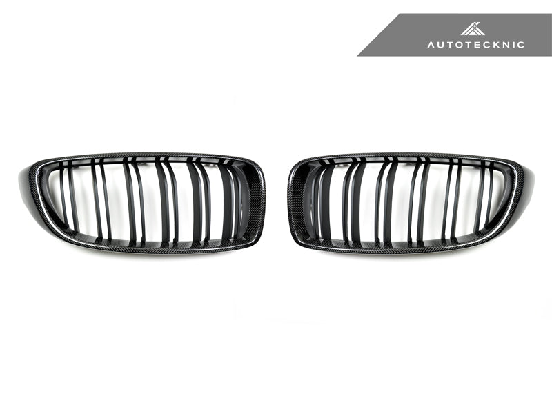 Autotecknic Dual-Slats Carbon Fiber Front Grille Set - BMW F80 M3 F82 M4