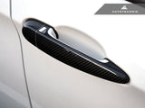 Autotecknic Dry Carbon Fiber Door Handle Trims - BMW F87 M2 M2 COMPETITION