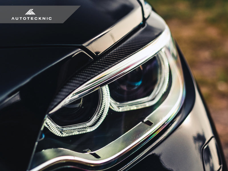 Autotecknic Carbon Fiber Headlight Covers - BMW F87 M2 and M2 COMPETITION