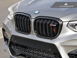 Autotecknic Dry Carbon Grille Surround Set - BMW F97 X3M F98 X4M Pre LCI