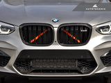 Autotecknic Dry Carbon Grille Surround Set - BMW F97 X3M F98 X4M Pre LCI