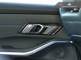 Autotecknic Dry Carbon Interior Door Handle Trim Set - BMW G20 M340i