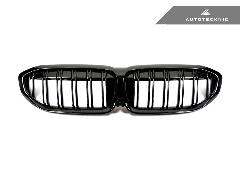 Autotecknic Dual-Slats Glazing Black Front Grilles - BMW M340i