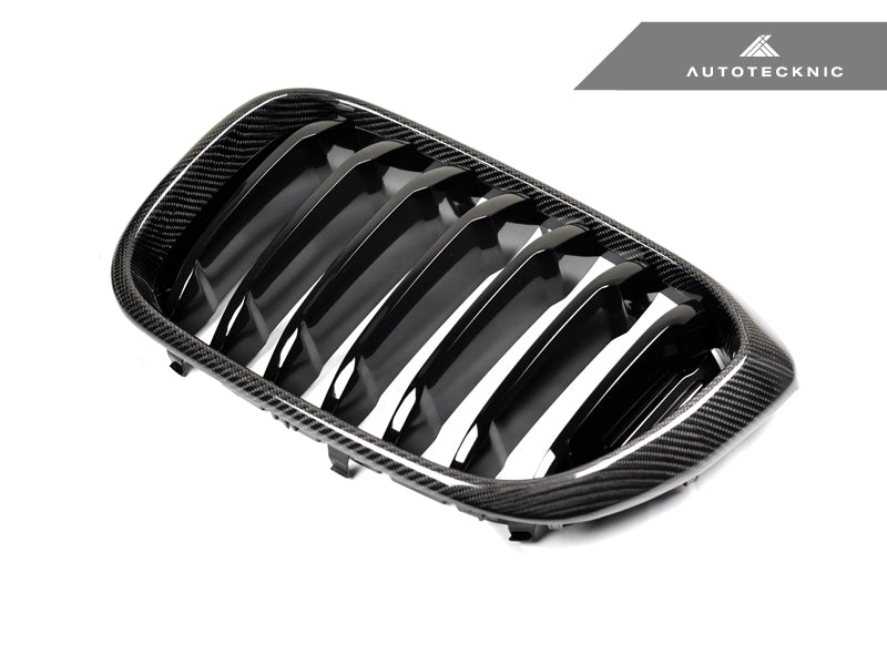 Autotecknic Replacement Carbon Fiber Front Grille Set - BMW G01 X3 G02 X4 PRE-LCI