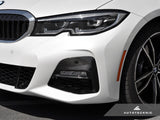 Autotecknic Dry Carbon Front Bumper Trim - BMW G20 M340i