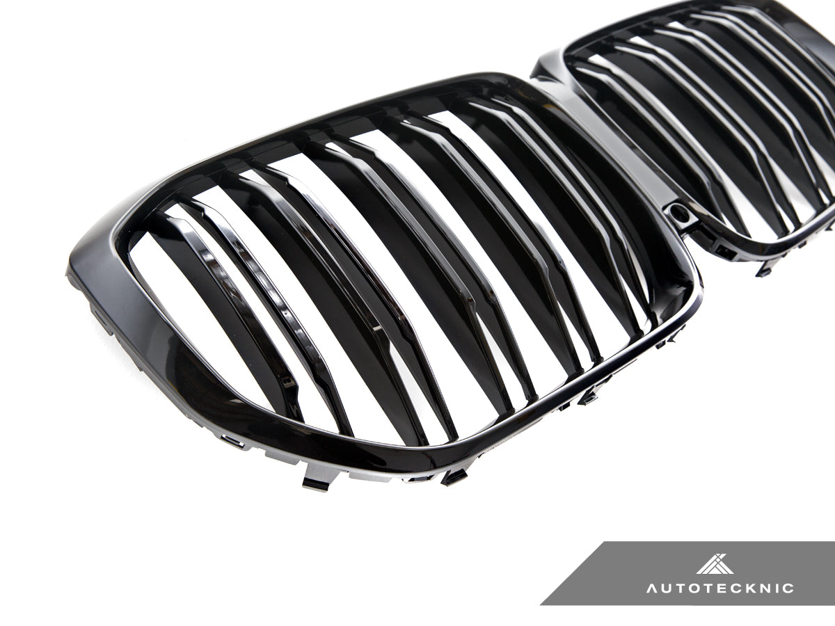 Autotecknic Dual-Slats Glazing Black Front Grille - BMW G05 X5 PRE-LCI