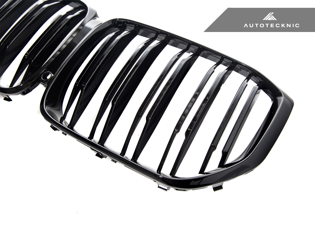 Autotecknic Dual-Slats Glazing Black Front Grille - BMW G05 X5 PRE-LCI