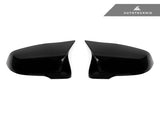 Autotecknic Replacement Aero Glazing Black Mirror Covers - Toyota A90 SUPRA 2020-UP