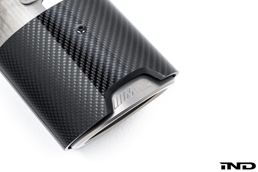BMW M Performance G90 / G99 M5 Carbon Titanium Tip Set | 18305B35D87