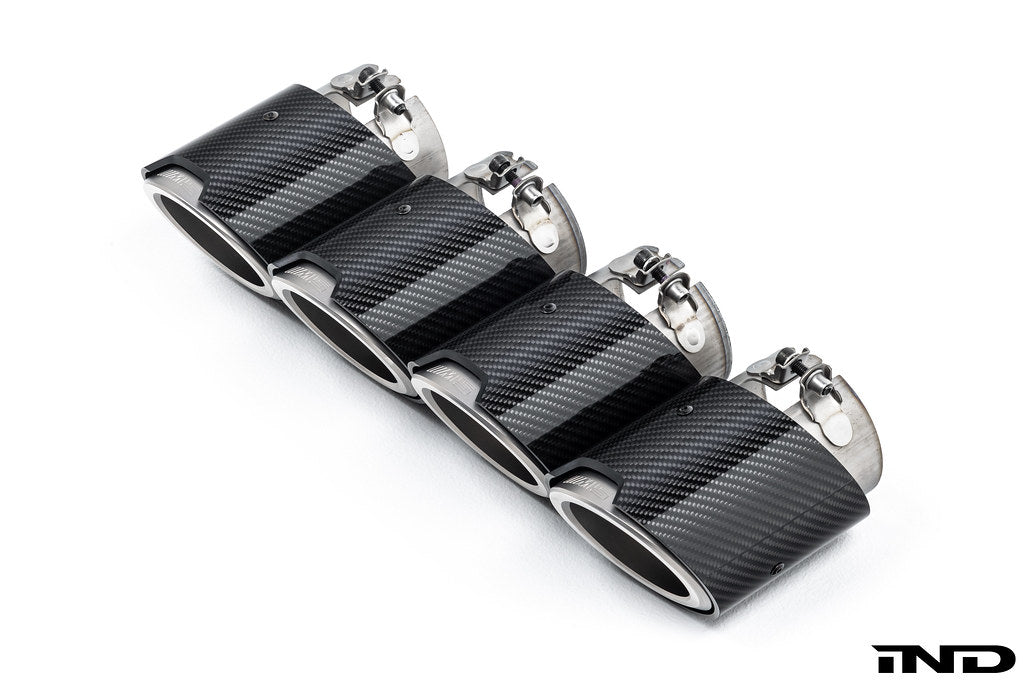 BMW M Performance G90 / G99 M5 Carbon Titanium Tip Set | 18305B35D87